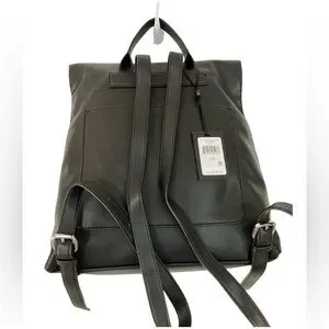 NWT DKNY Tilly Logo Embossed Medium Foldover Black Backpack Dkny | Bags | Nwt Dkny Tilly Logo Embossed Medium Foldover  main image 4